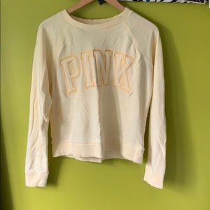 Baby yellow PINK crew neck